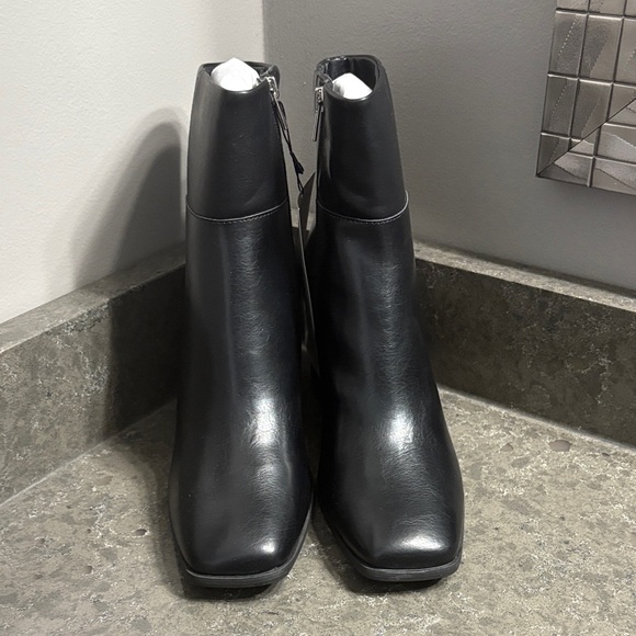 Black Leather Ankle Boots - Picture 3 of 13